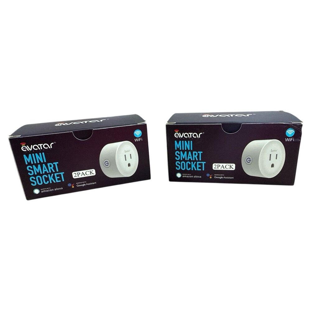 Smart WiFi Mini Plug Sockets 2-Packs (4 Total) Works with Alexa Google Home